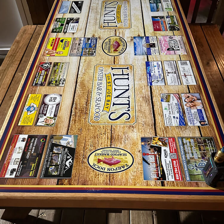 Hunts PSJ Table Top Ads